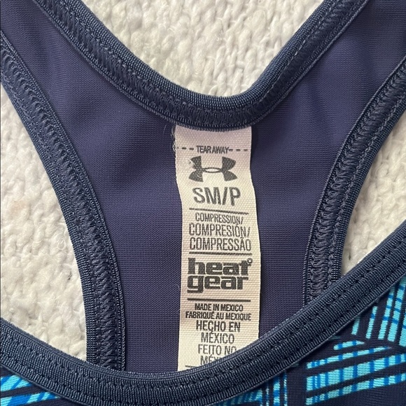 Under Armour Blue Patterned Sports Bra - Picture 2 of 3